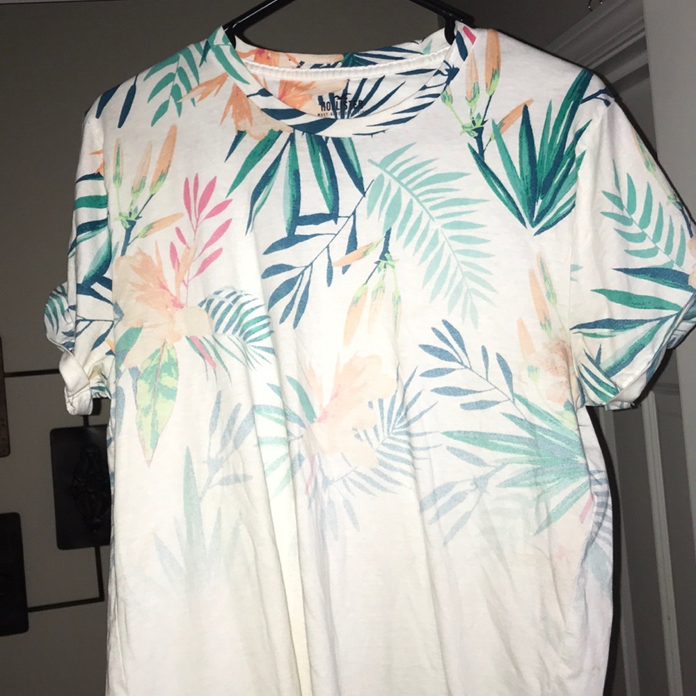 Floral design T-shirt